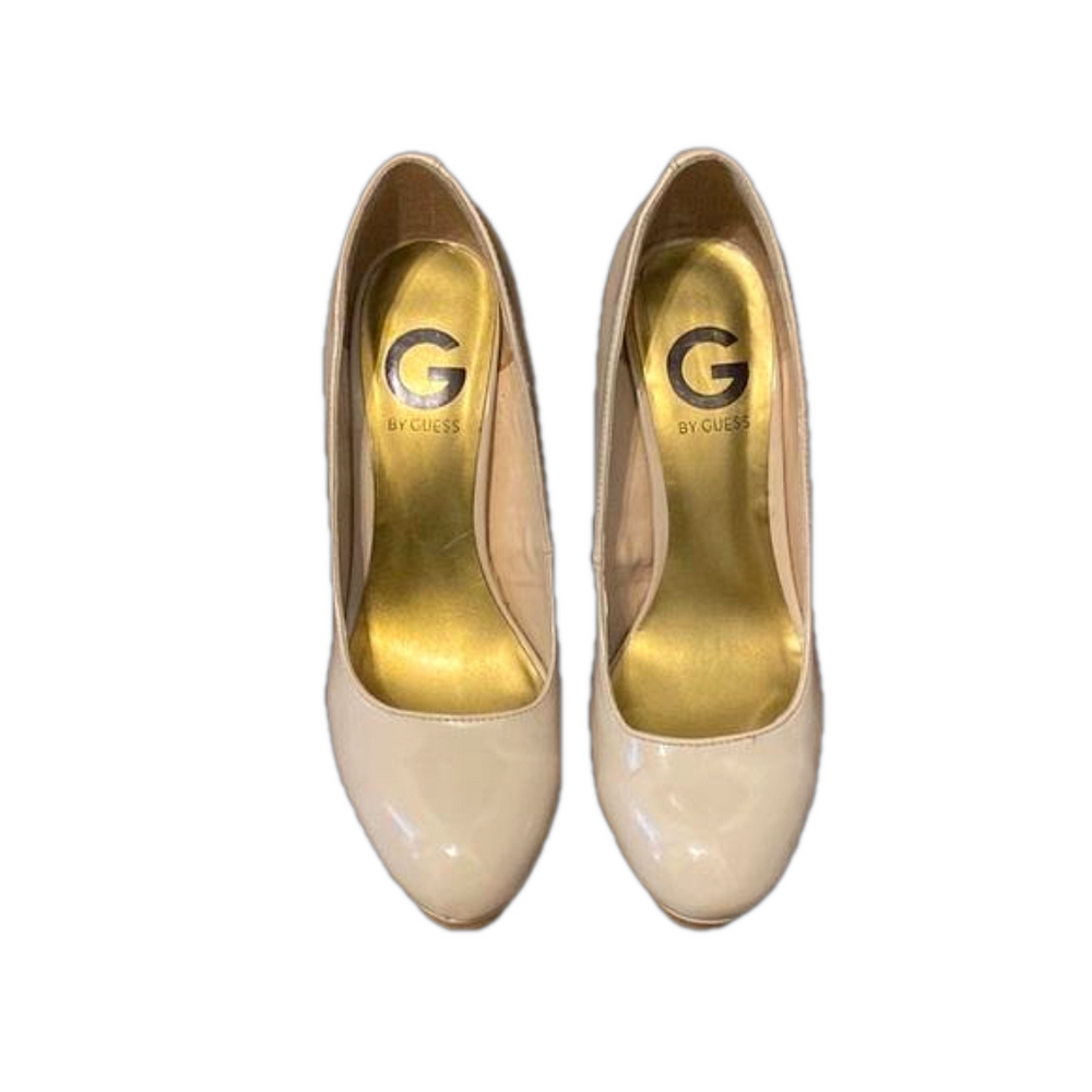 G by Guess platform beige 3 inch heels size 6.5.